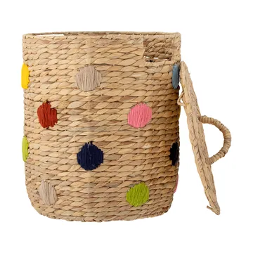 Panier de rangement à couvercle Jooha - Nature-multi - Bloomingville