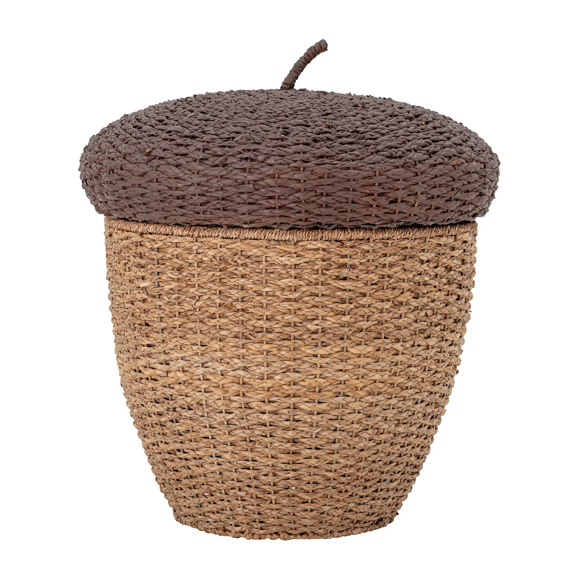 Panier de rangement avec couvercle Finus Ø43,5 cm, Marron Bloomingville