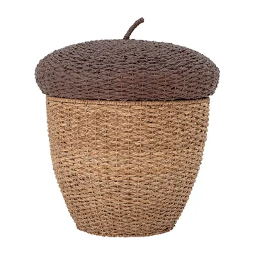 Panier de rangement avec couvercle Finus Ø43,5 cm - Marron - Bloomingville