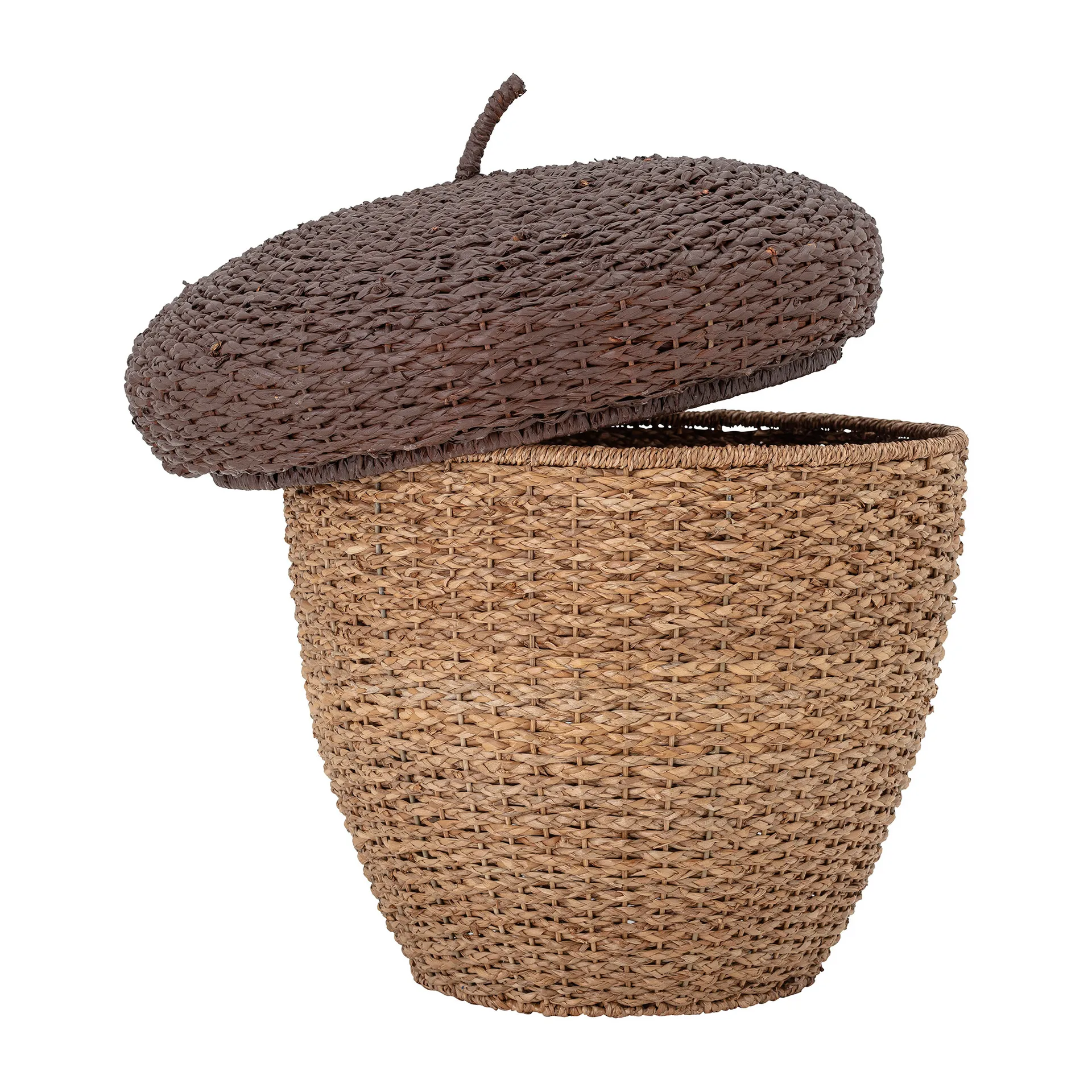Panier de rangement avec couvercle Finus Ø43,5 cm, Marron Bloomingville