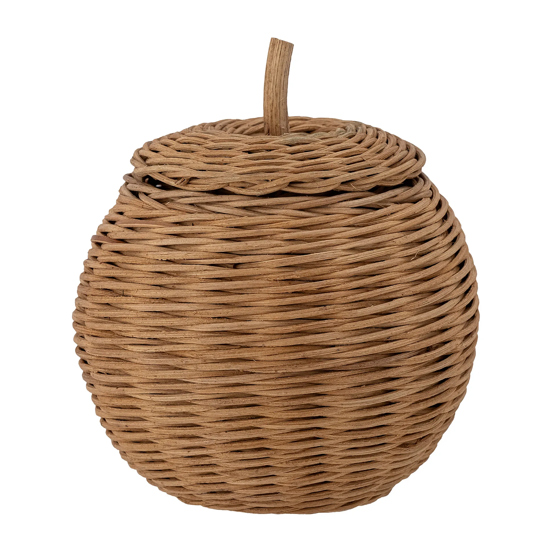 Panier de rangement avec couvercle Rosette Ø18 cm, Marron Bloomingville