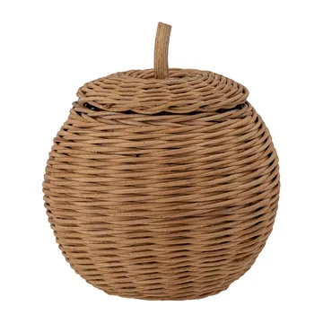 Panier de rangement avec couvercle Rosette Ø18 cm - Marron - Bloomingville