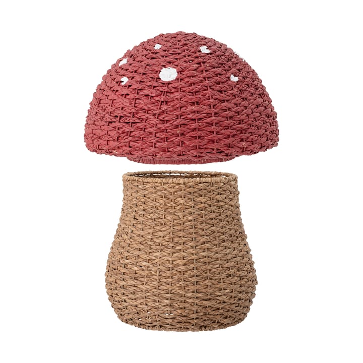 Panier de rangement Corintha avec couvercle 61xØ43 cm, Rouge Bloomingville