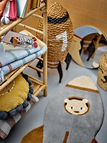 Panier de rangement Cosmina avec couvercle Ø40x68,5 cm - Nature - Bloomingville