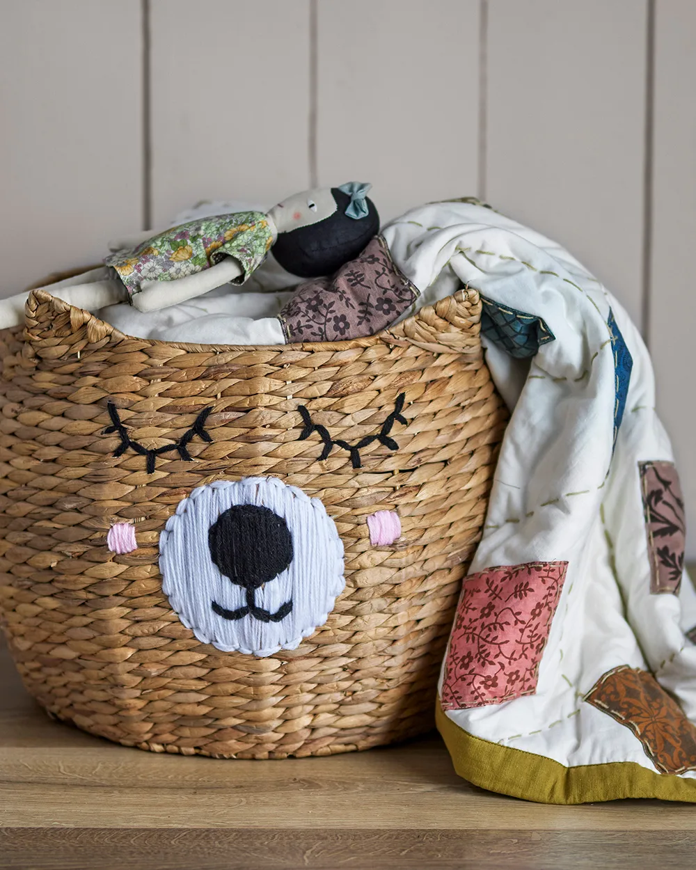 Panier de rangement Eman Ø50x40 cm, Nature Bloomingville