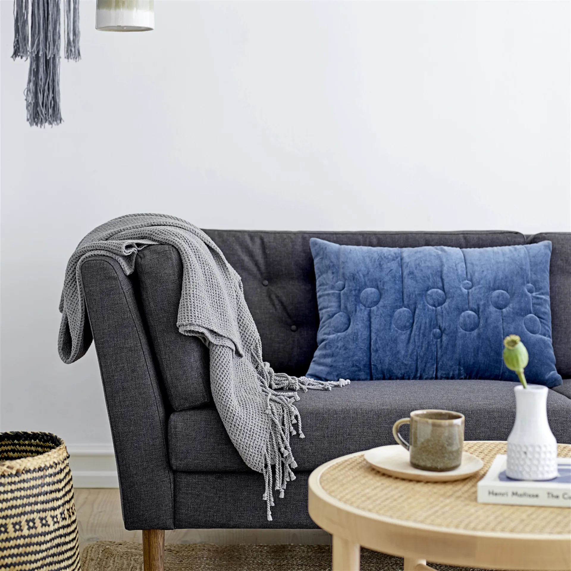 Panier de rangement en algues Bloomingville 2 pièces, gris naturel Bloomingville