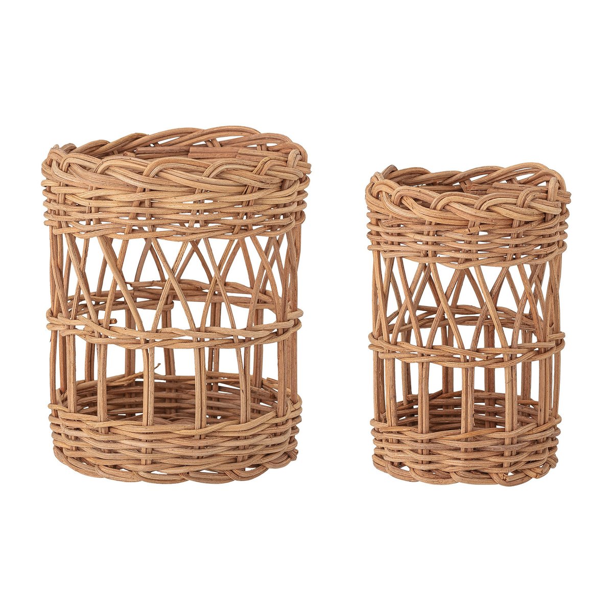 Bloomingville Panier de rangement Jala 2 Pièces Marron