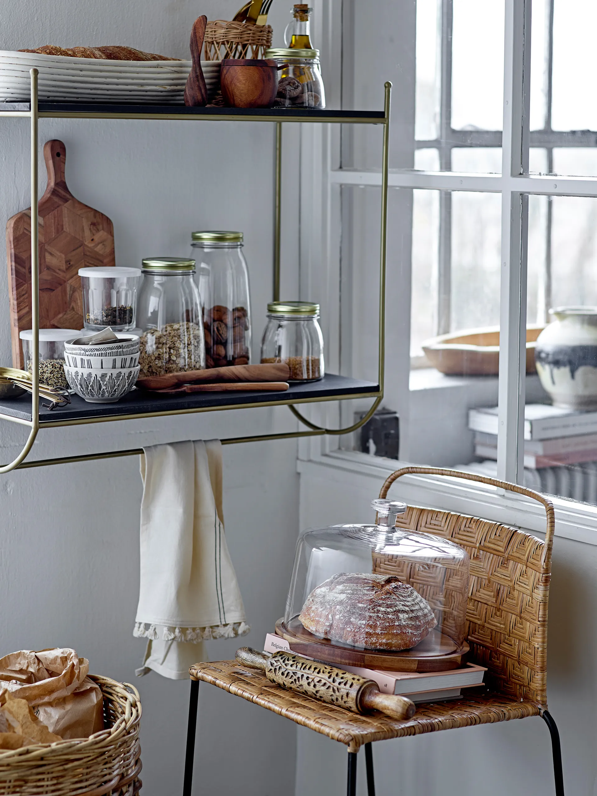 Panier de rangement Jala 2 Pièces, Marron Bloomingville