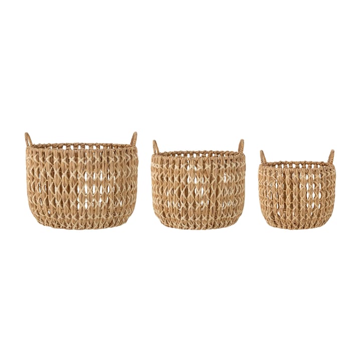 Panier de rangement Kristel 3 pièces, Jacinthe d’eau Bloomingville