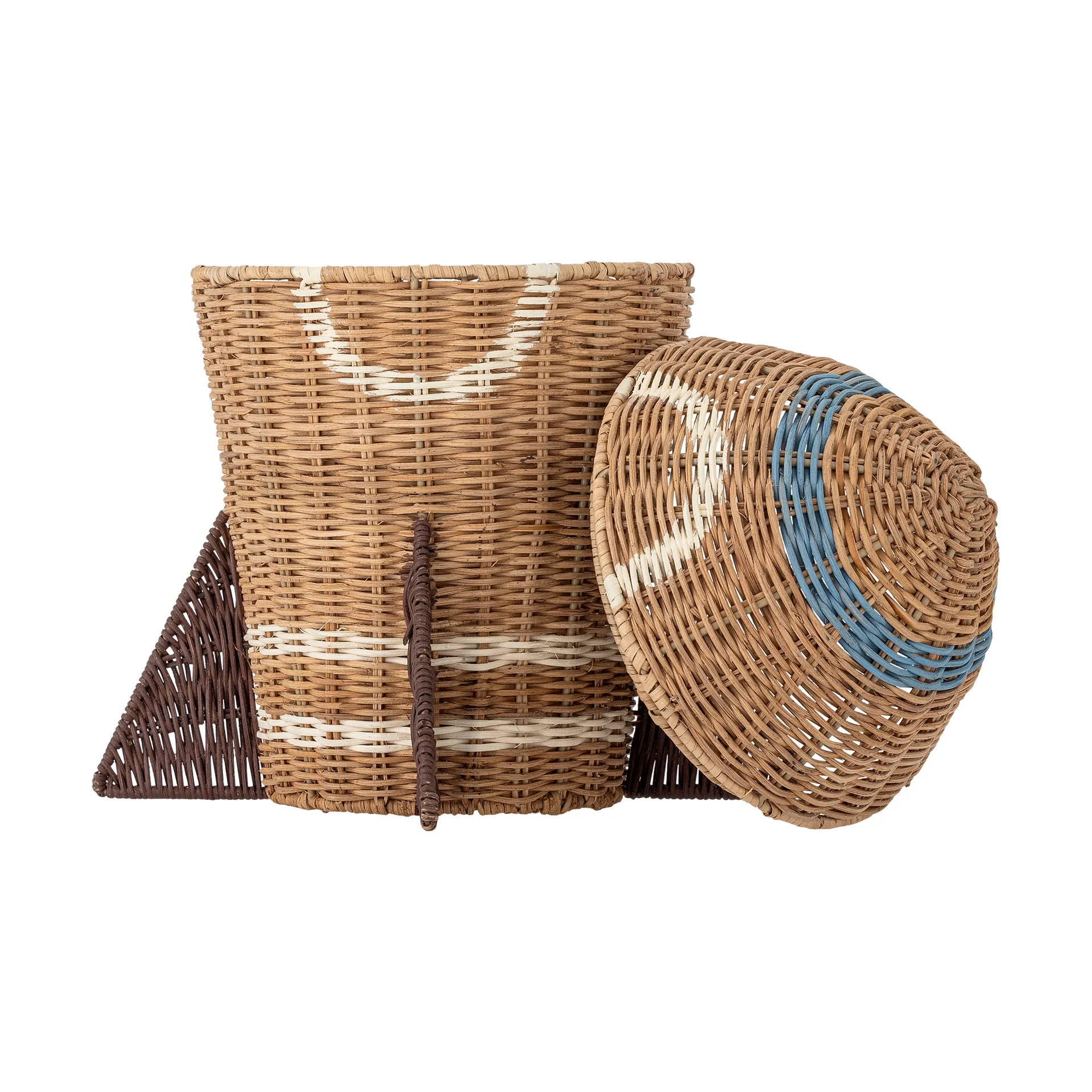 Panier Space en rotin avec couvercle 31x35 cm, Naturel Bloomingville