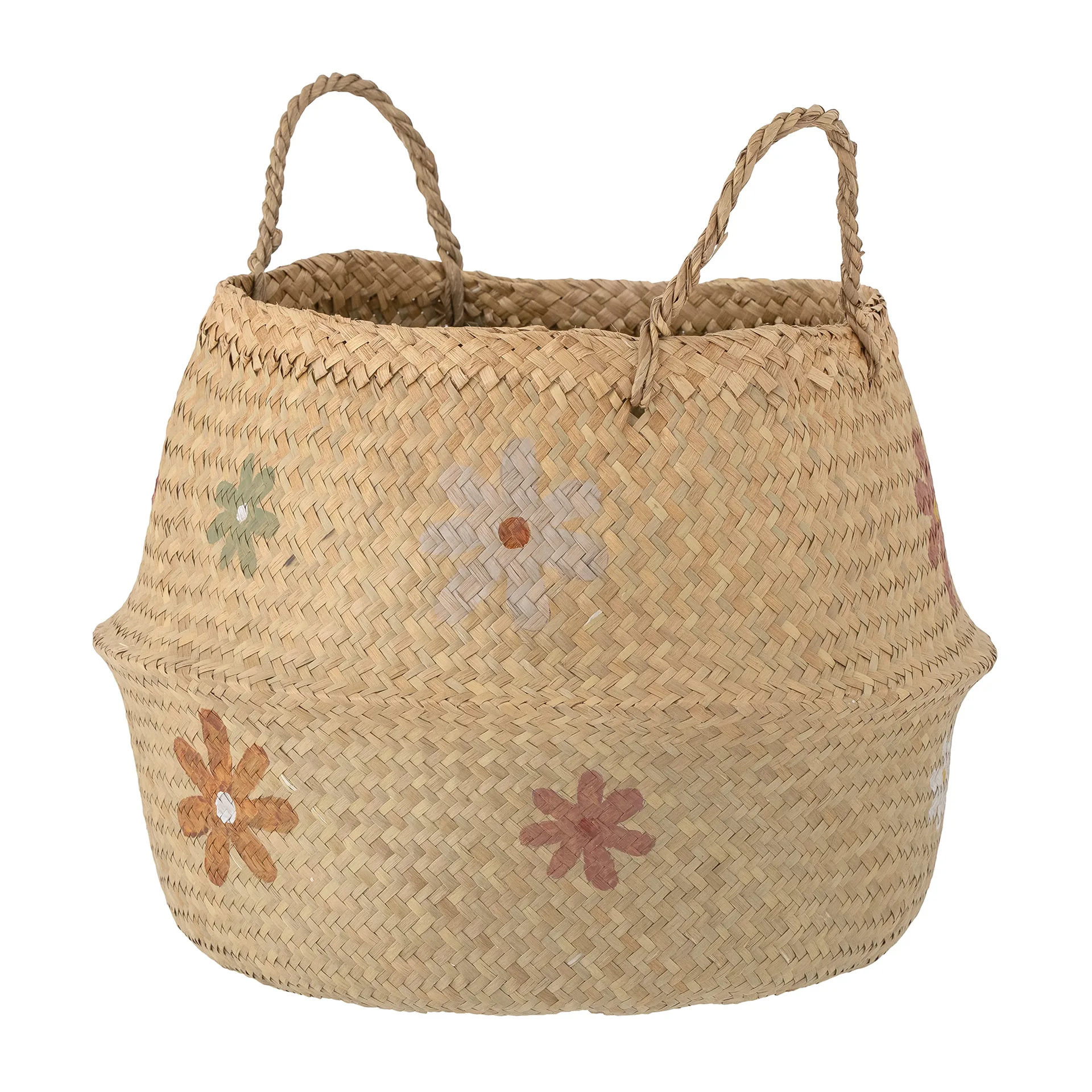 Panier Tenne Ø35 cm, Fleurs Bloomingville