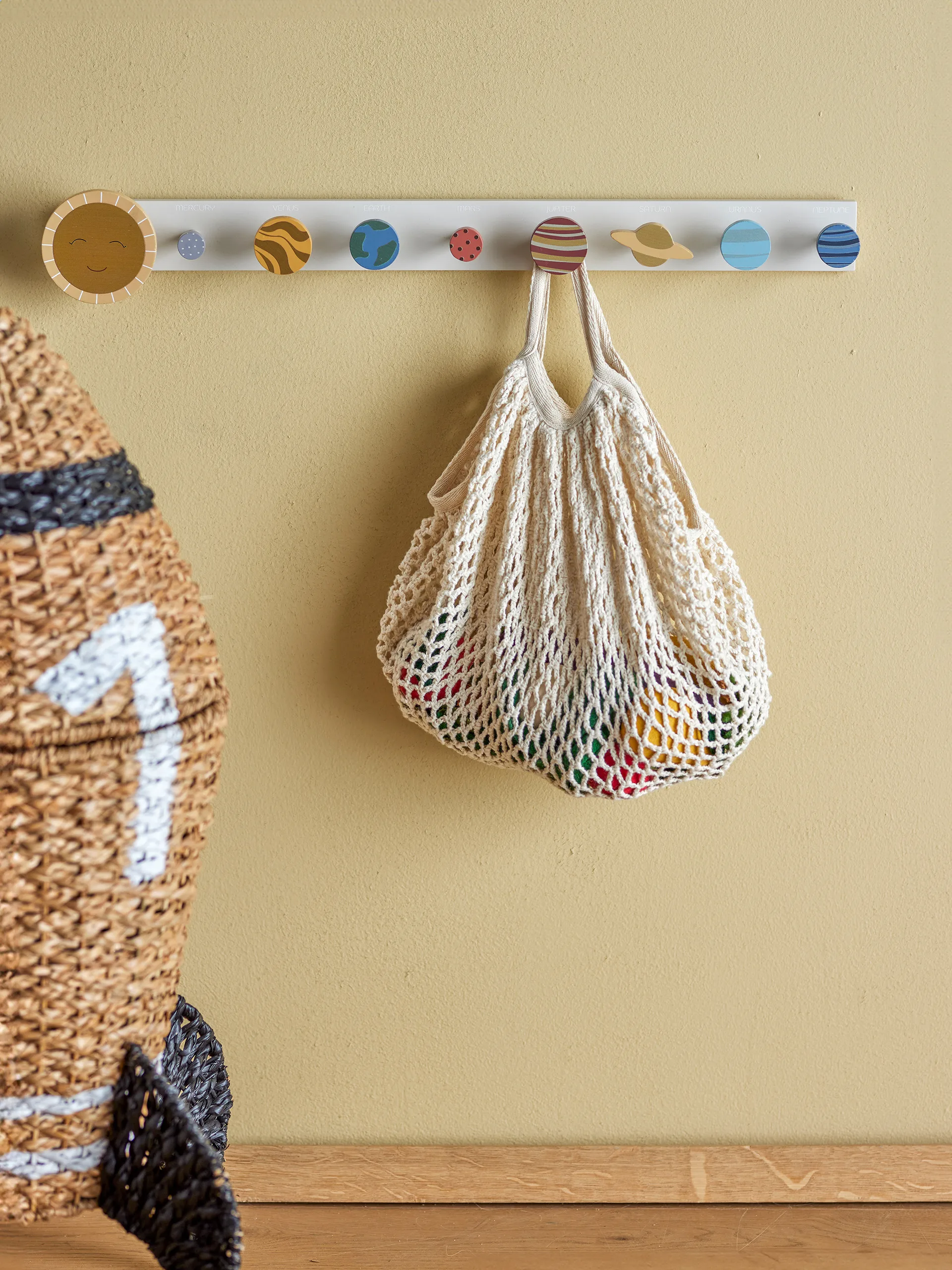 Patère à crochets Space 55 cm, Brown-multi Bloomingville