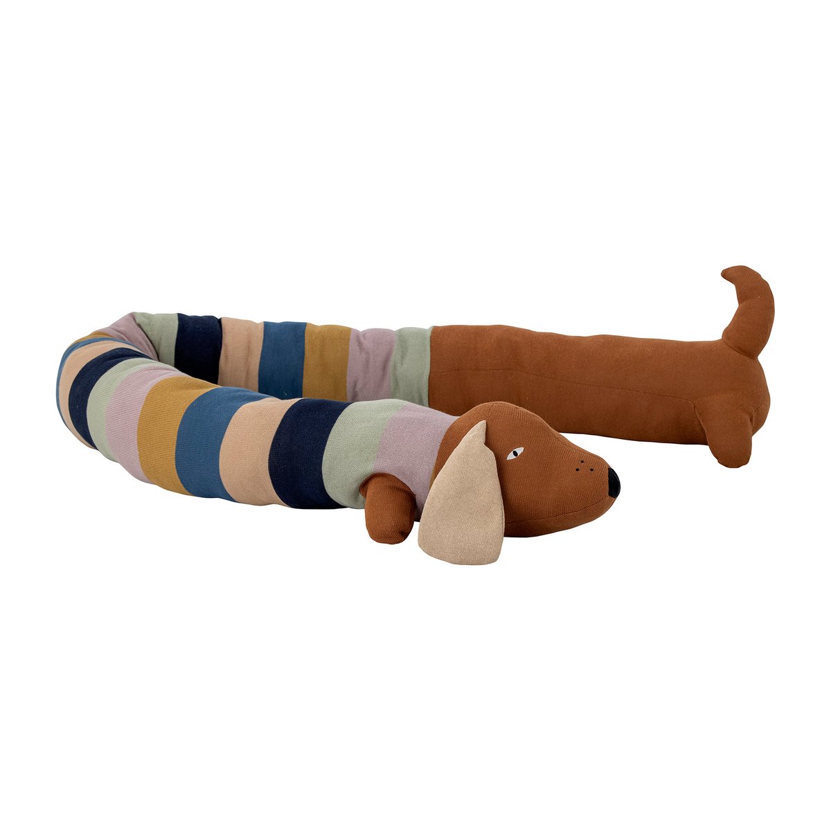 Bloomingville Peluche Mabel 200 cm Chien | Design Scandinave | Accessoires pour chambre d'enfants | Marron