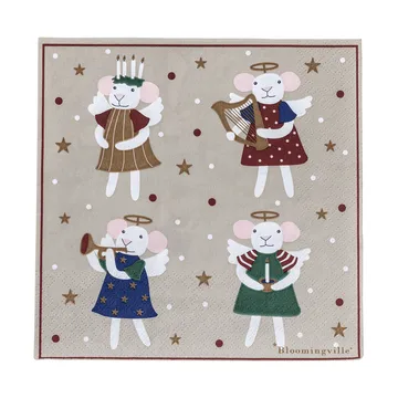 Peo serviette en papier - Multicolore, 33x33 cm - Bloomingville
