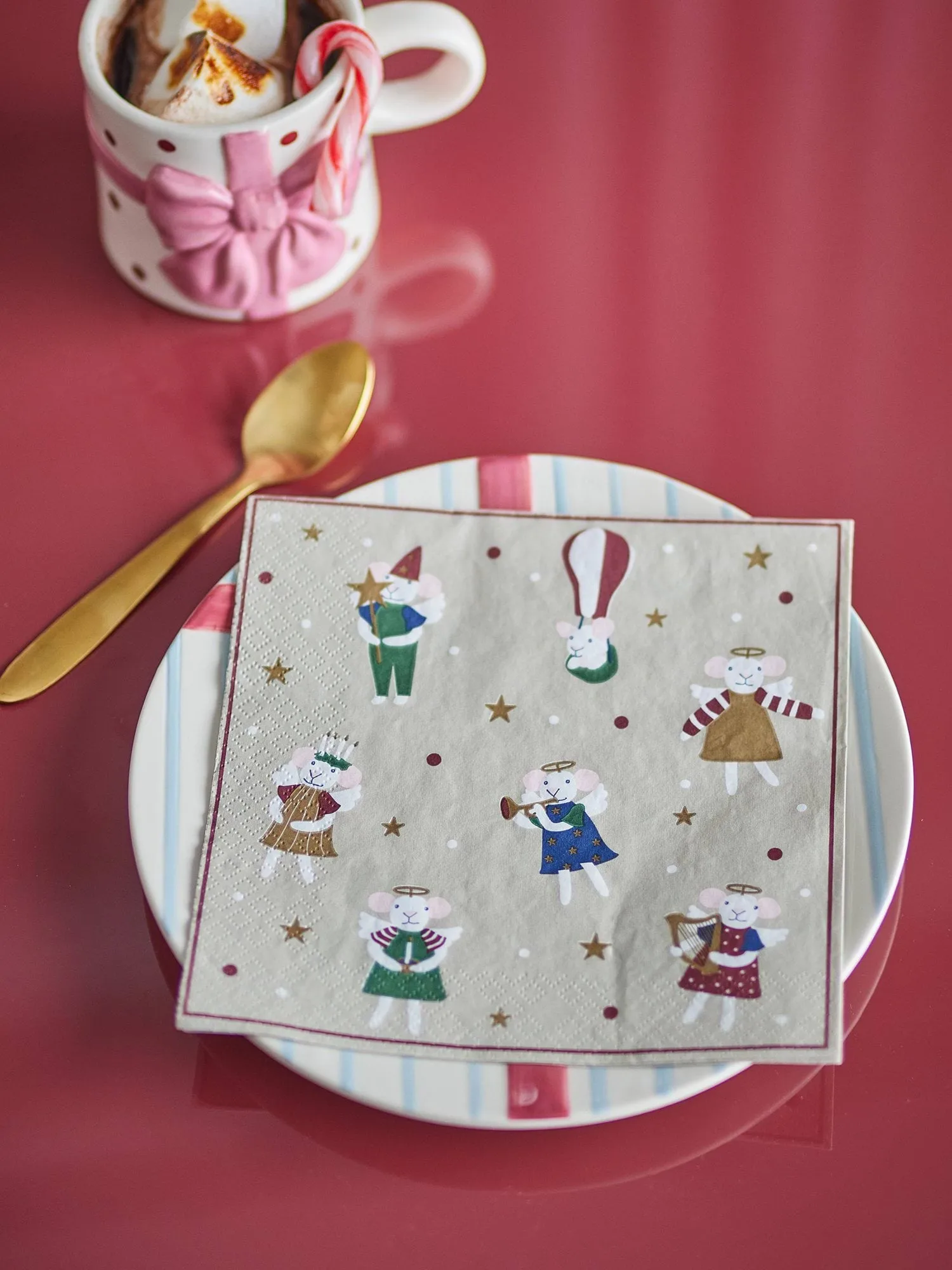Peo serviette en papier, Multicolore, 33x33 cm Bloomingville