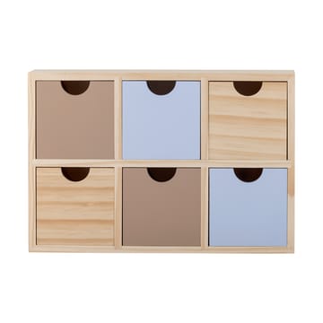 Petite bibliothèque Calle 6 tiroirs 27x18 cm - Naturel - Bloomingville