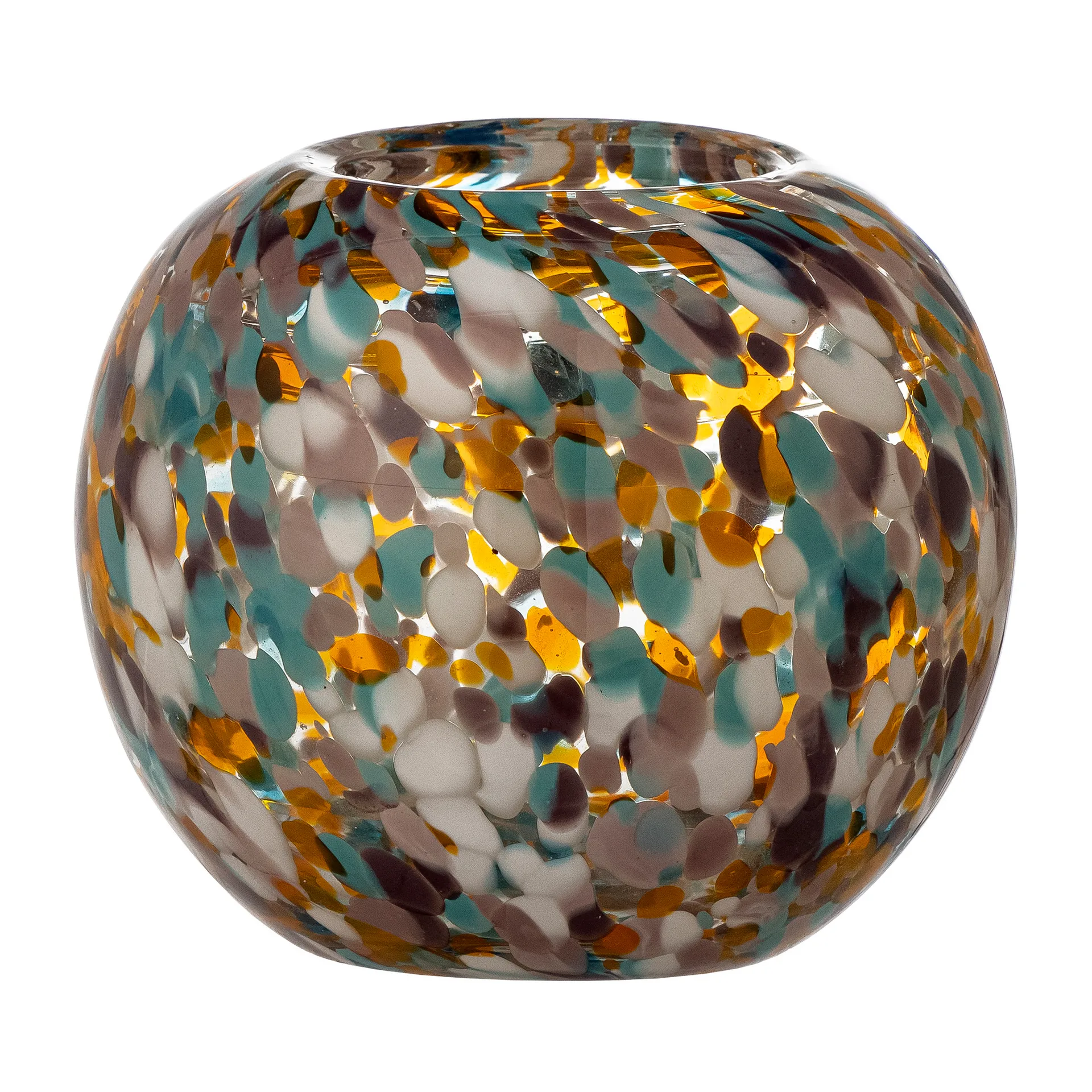 Photophore Vidia 12 cm, Orange Bloomingville