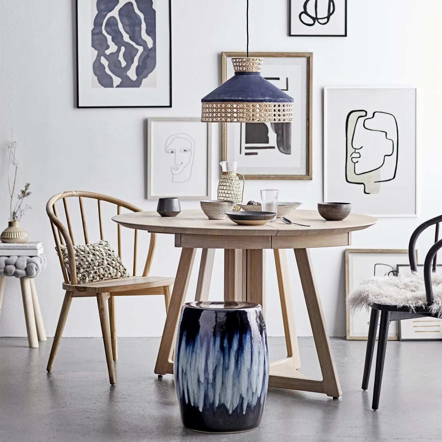 Pichet Daphne 0,86 l, Transparent-Nature Bloomingville