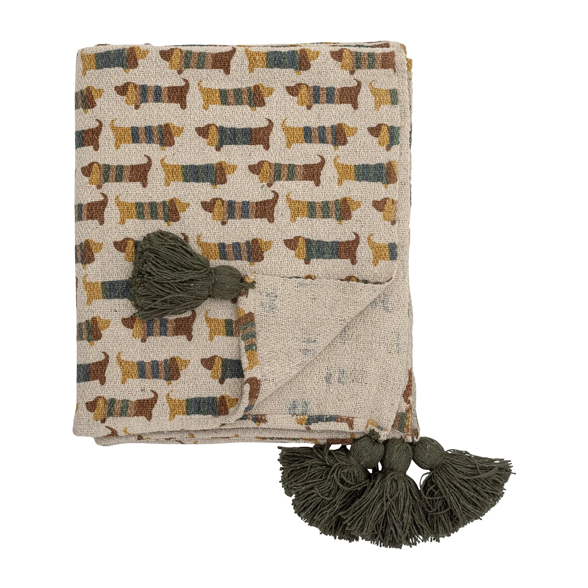 Plaid Charlie 130x160 cm, Marron Bloomingville