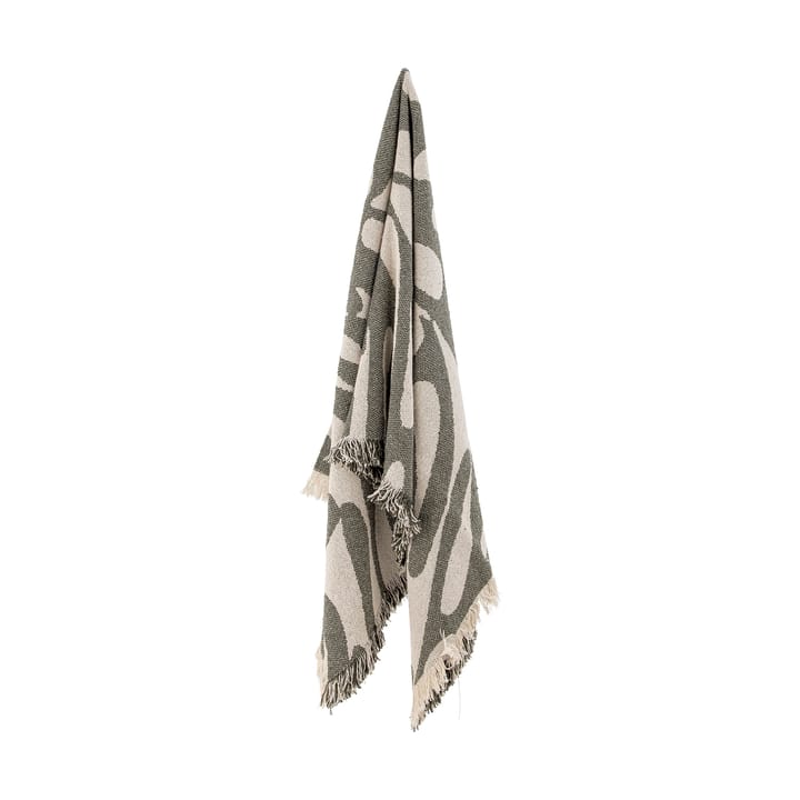 Plaid en coton Alk 130x160 cm, Beige-vert Bloomingville