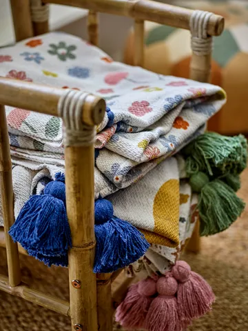 Plaid en coton Cherry 160x130 cm - Rose - Bloomingville