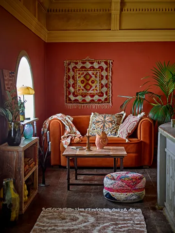 Plaid en coton Chola 150x130 cm - Marron - Bloomingville