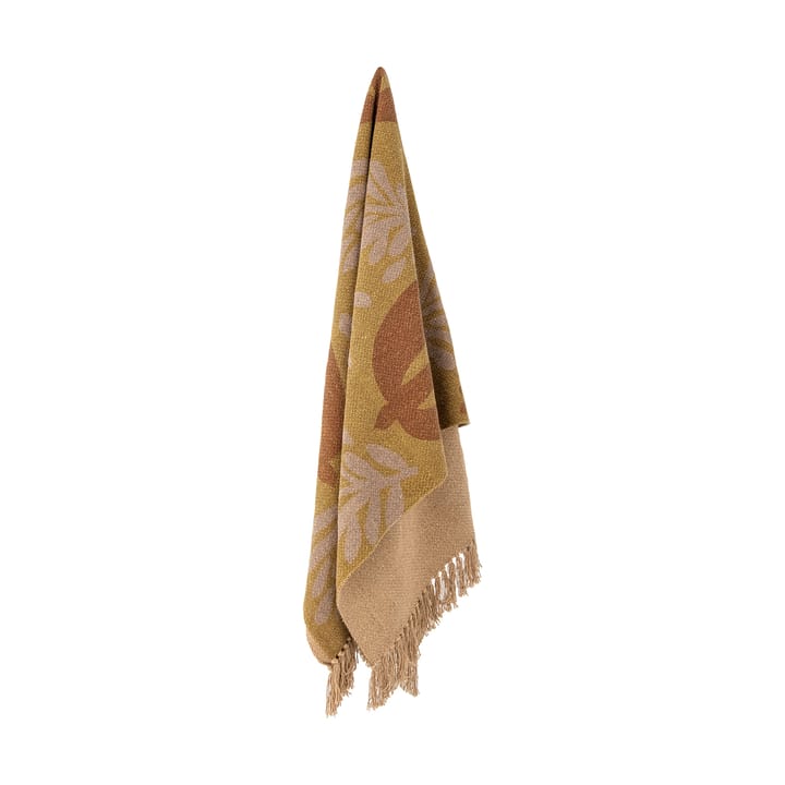 Plaid en coton Lark 130x160 cm, Jaune Bloomingville