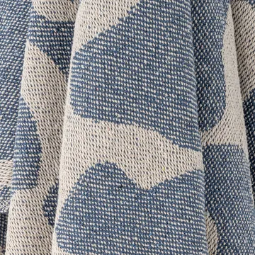 Plaid en coton Salobre 160x130 cm - Bleu - Bloomingville