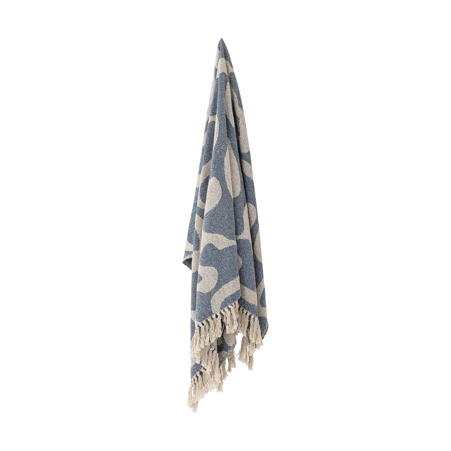 Plaid en coton Salobre 160x130 cm, Bleu Bloomingville