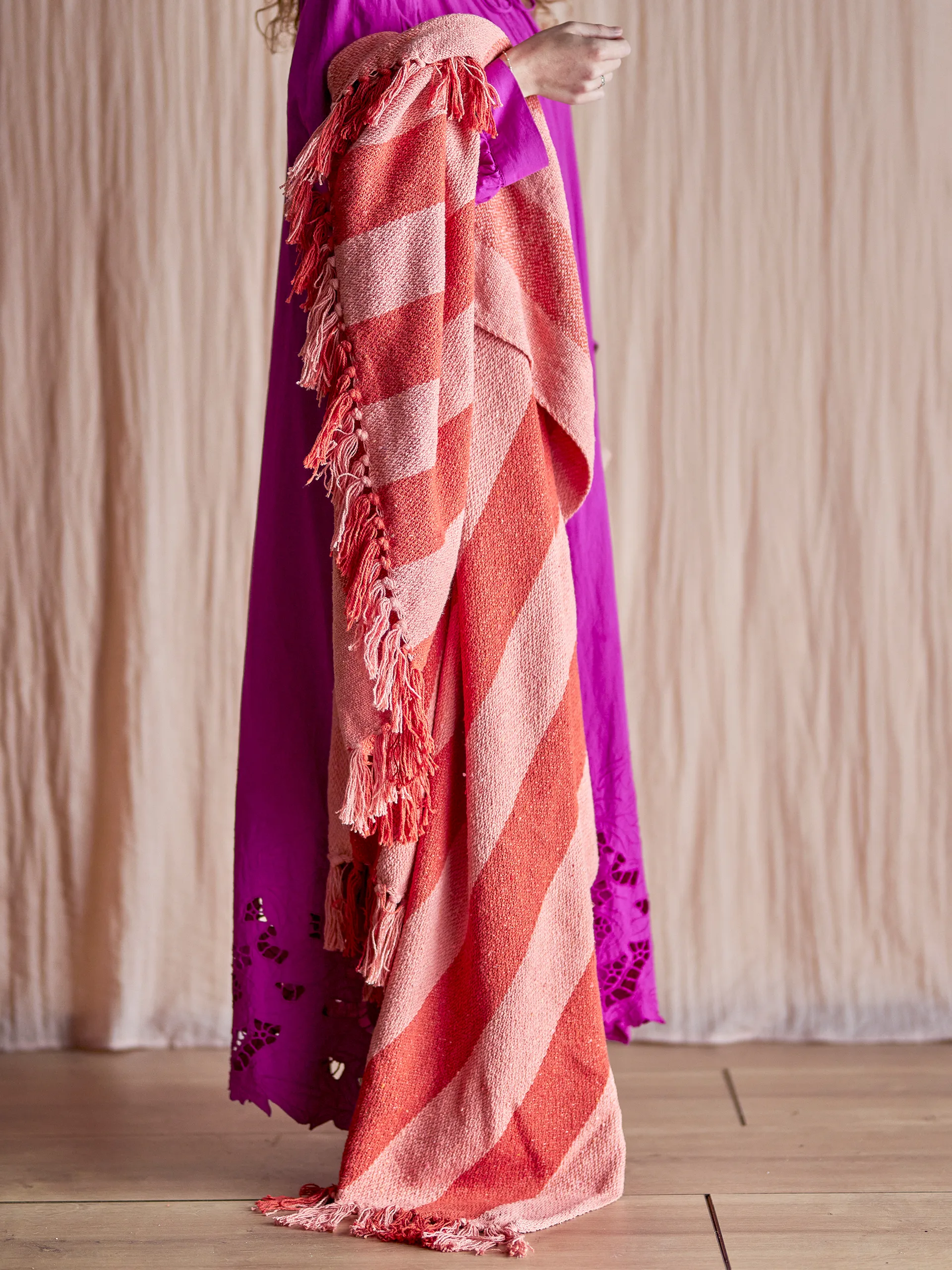 Plaid Frello 130x160 cm, Orange Bloomingville