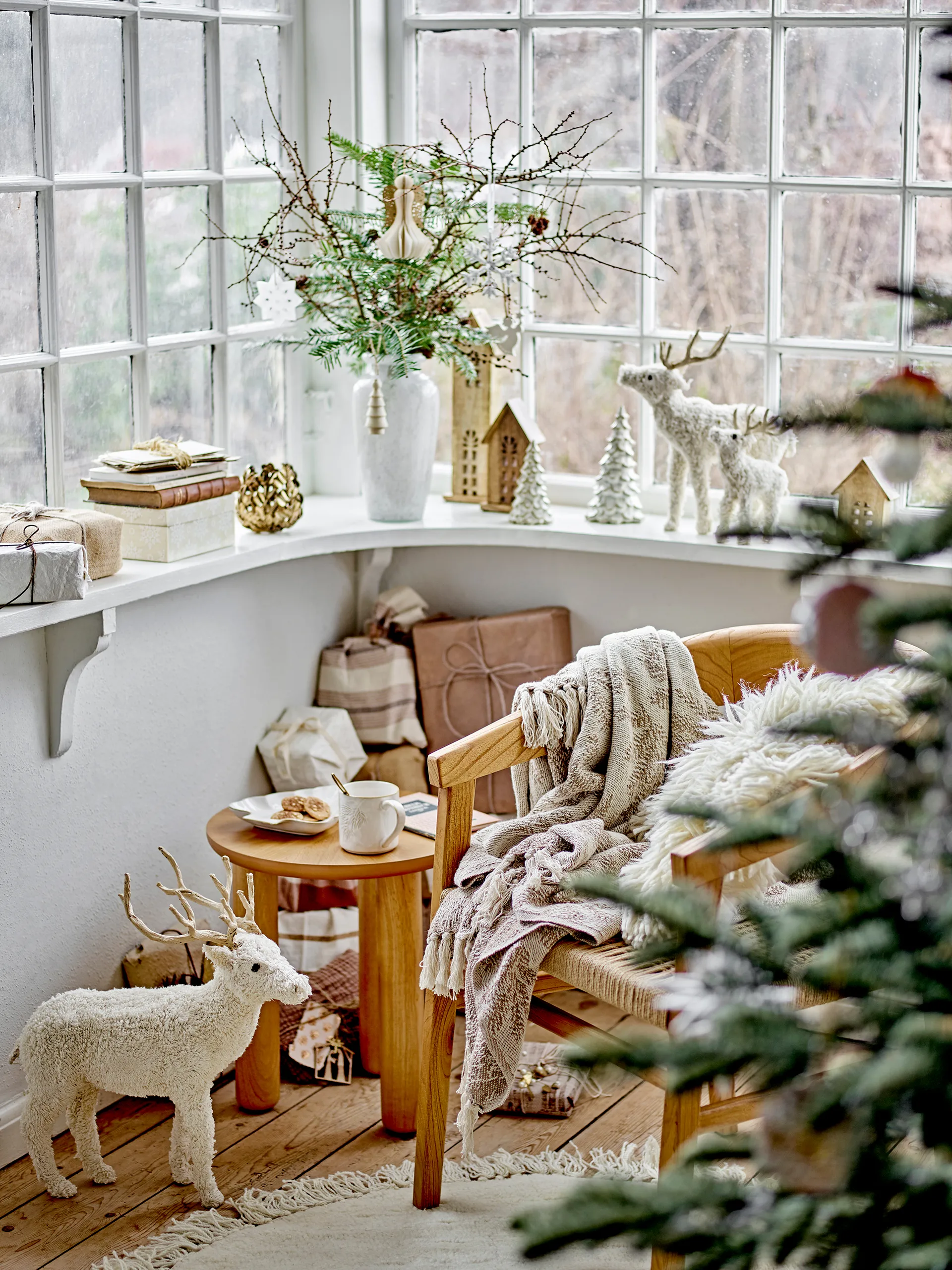 Plaid Gabriela 130x160 cm, Brun Bloomingville