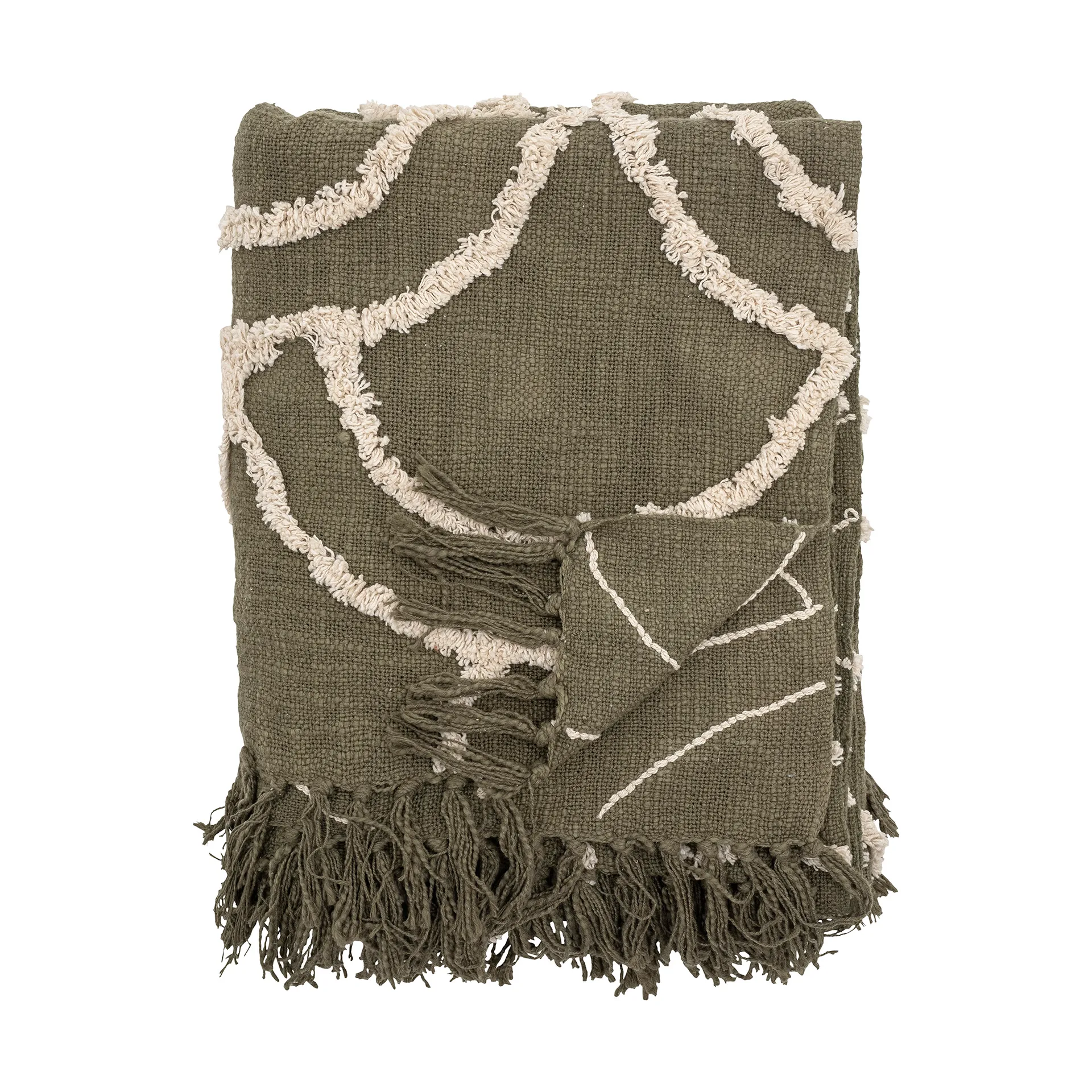 Plaid Mirfield 125x150 cm, Green Bloomingville