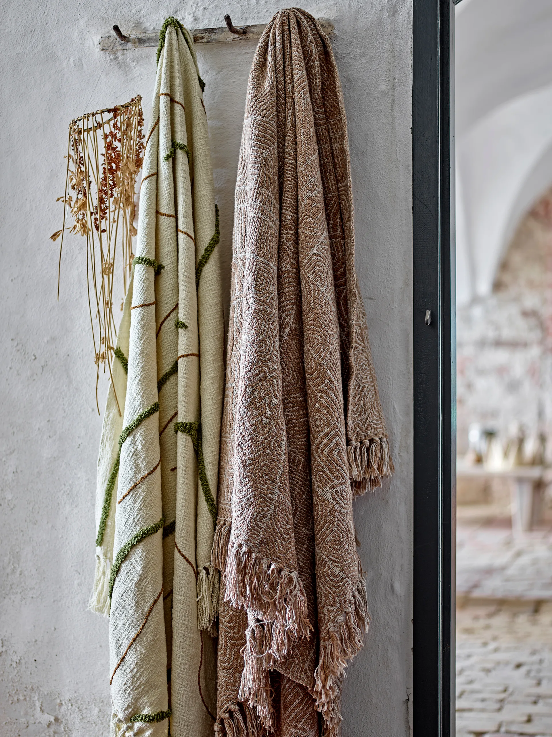 Plaid Osasio 130x150 cm, Vert Bloomingville