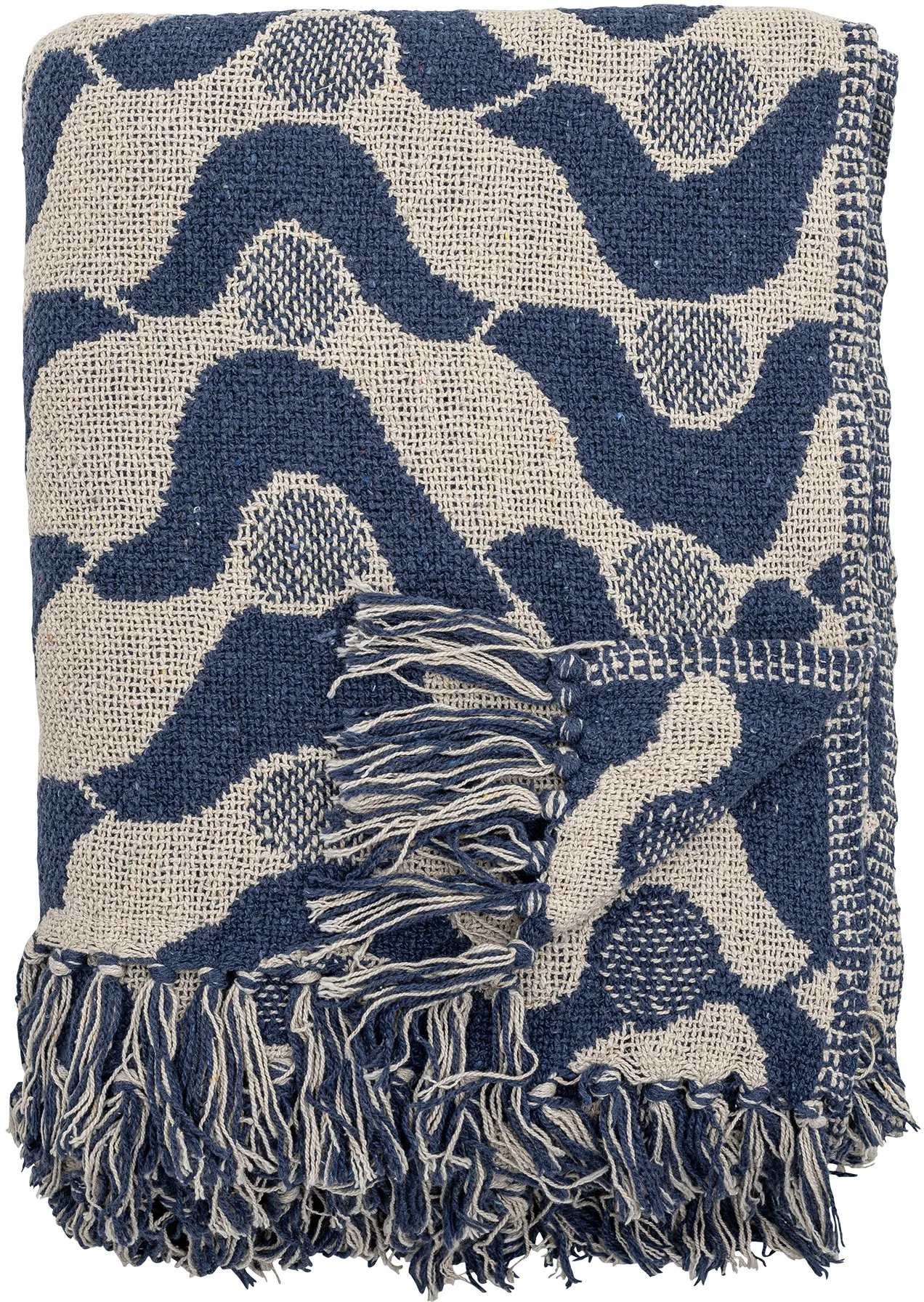 Plaid Santena 130x160 cm, Bleu Bloomingville