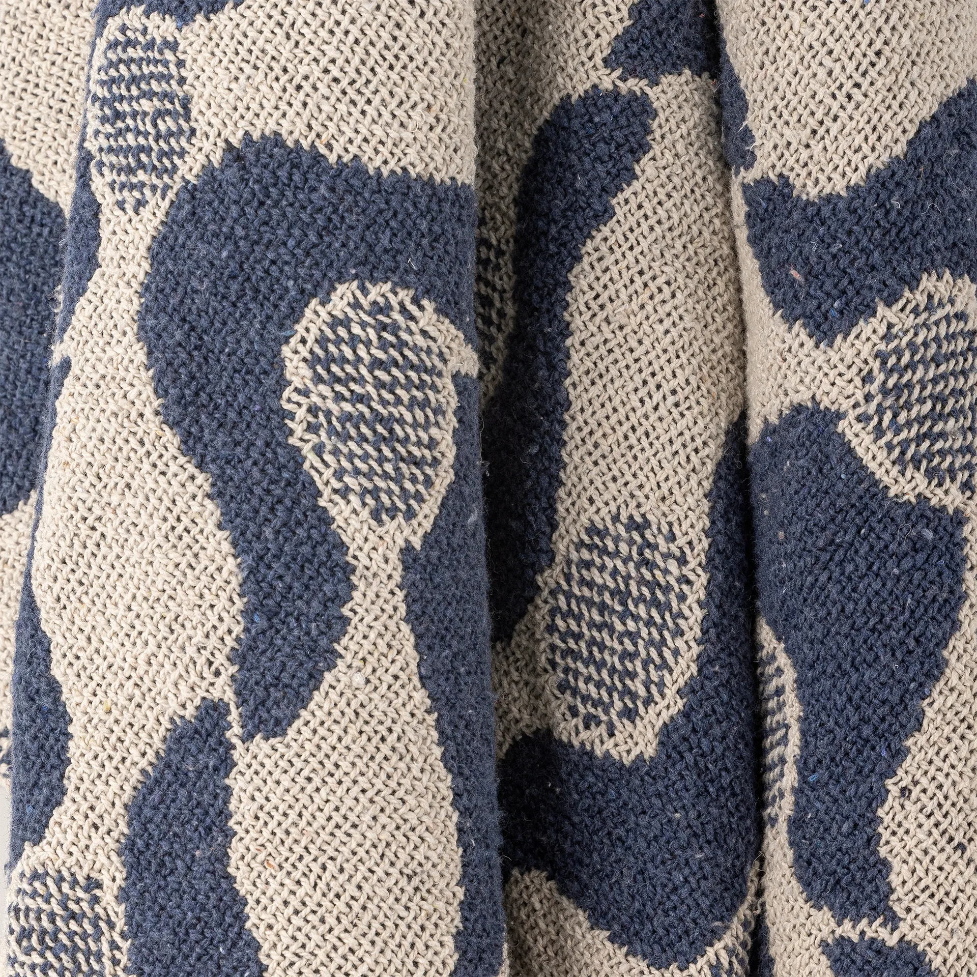 Plaid Santena 130x160 cm, Bleu Bloomingville