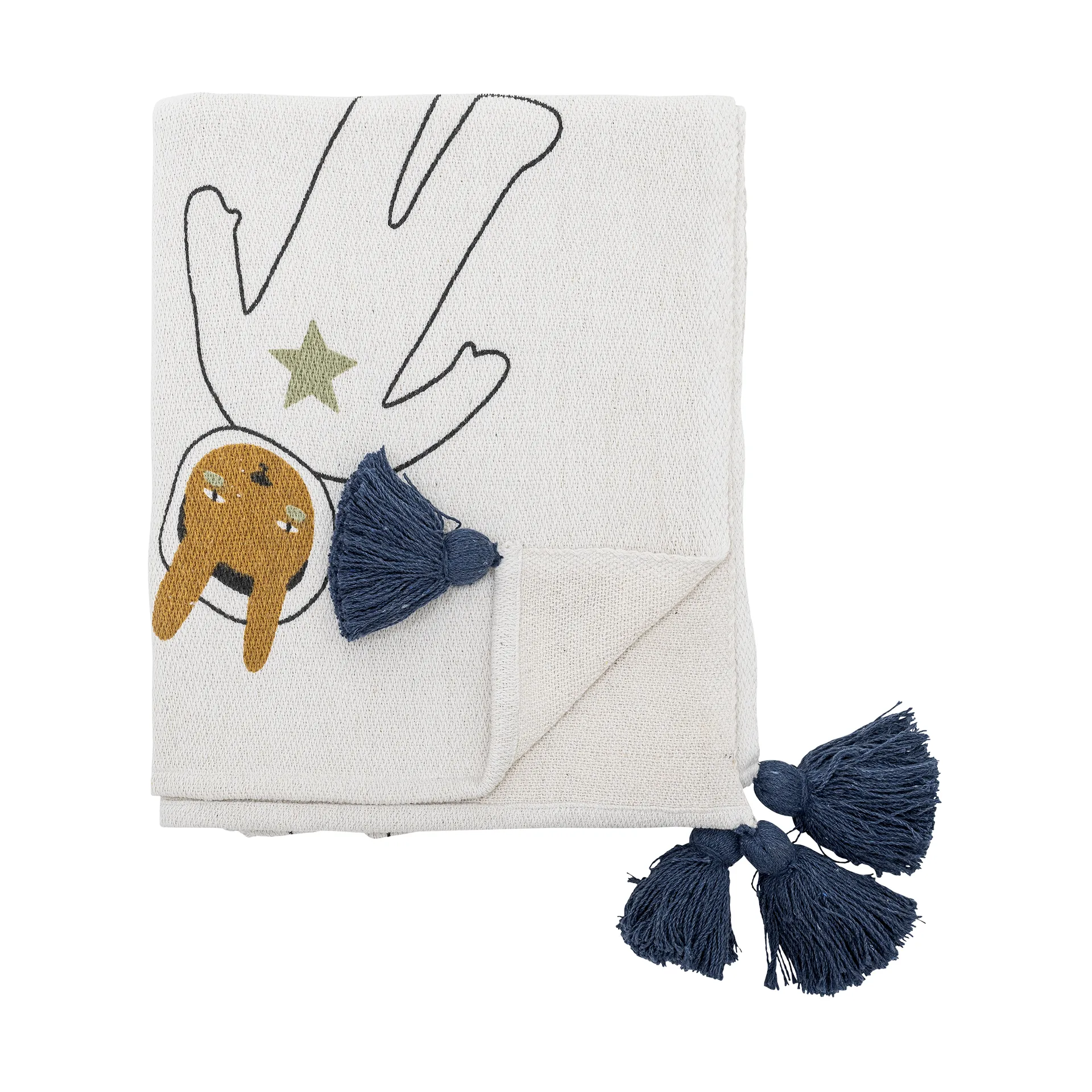 Plaid Space 130x160 cm, Blanc Bloomingville