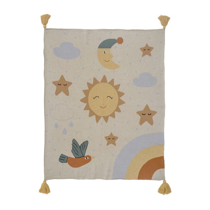 Plaid Vigge 80x100 cm, Jaune Bloomingville