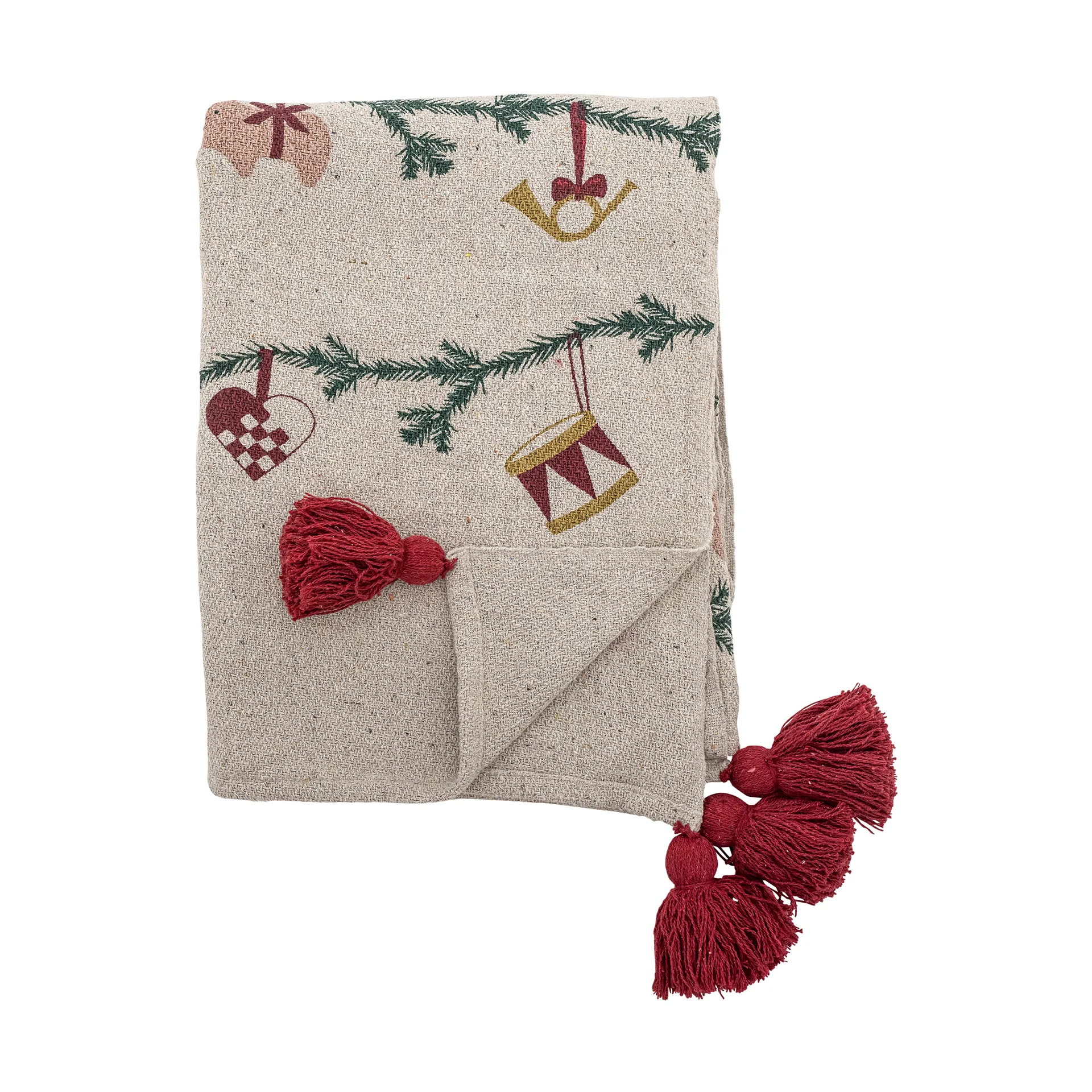 Plaid Yule 130x160 cm, Nature Bloomingville