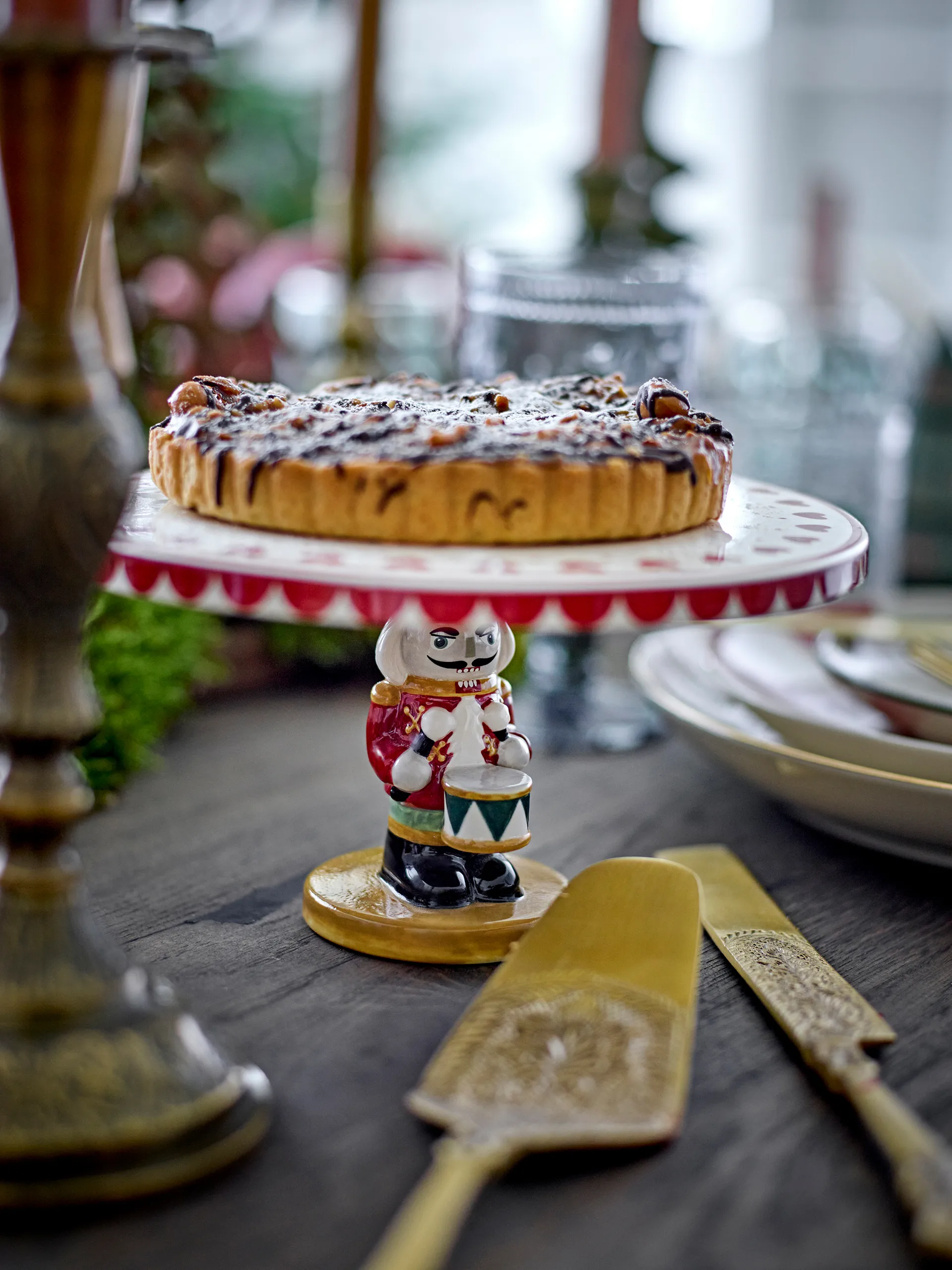 Plat à gâteau Jolly Ø20 cm, Rouge Bloomingville