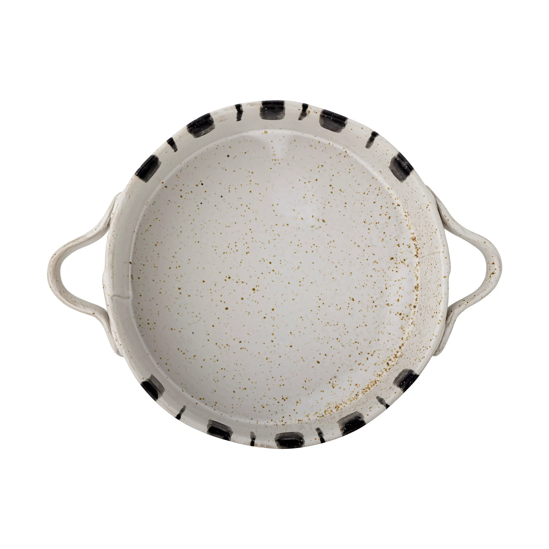 Plat de cuisson Marita 21 cm, Noir et blanc Bloomingville