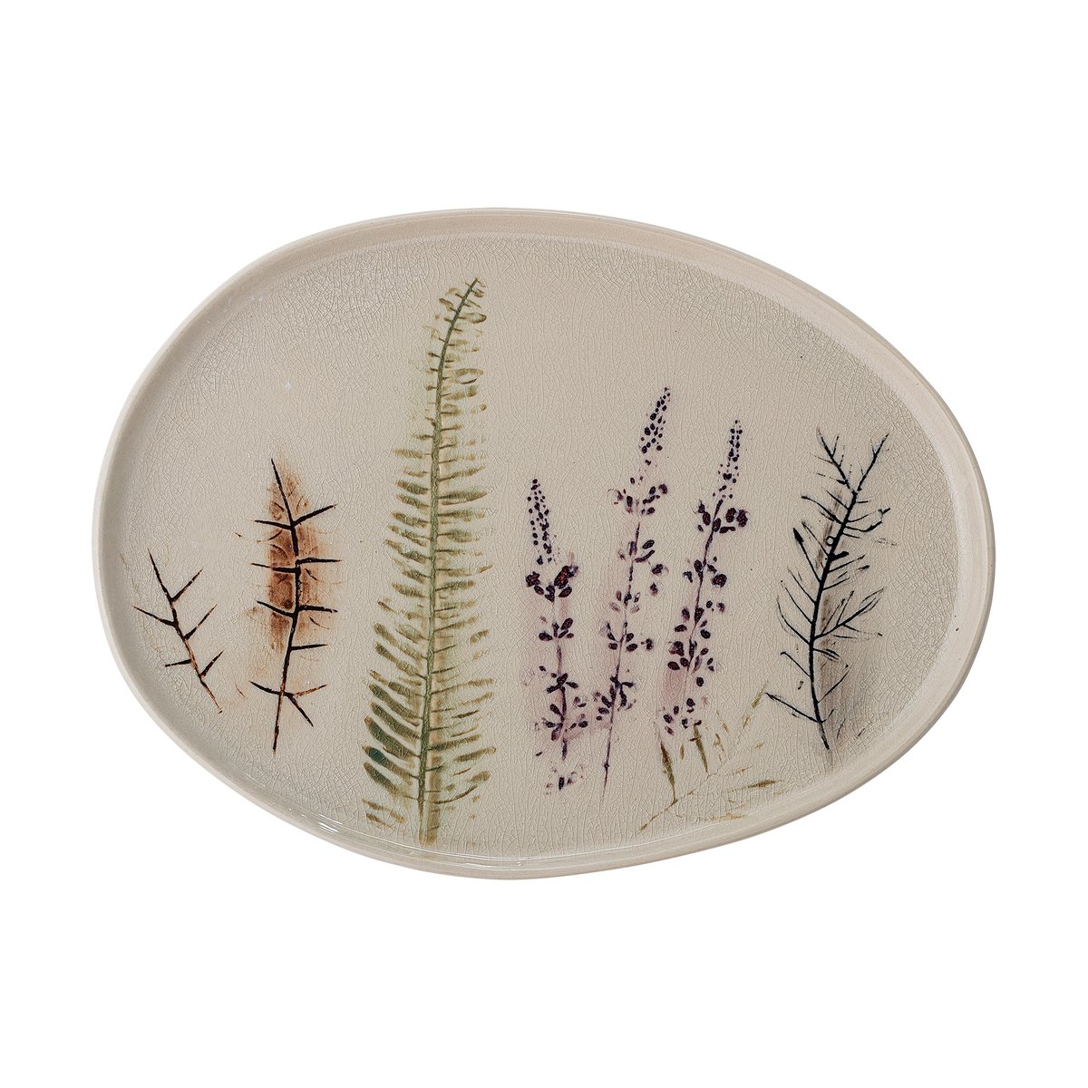 Bloomingville Plat de service Bea 26x34,5 cm Nature