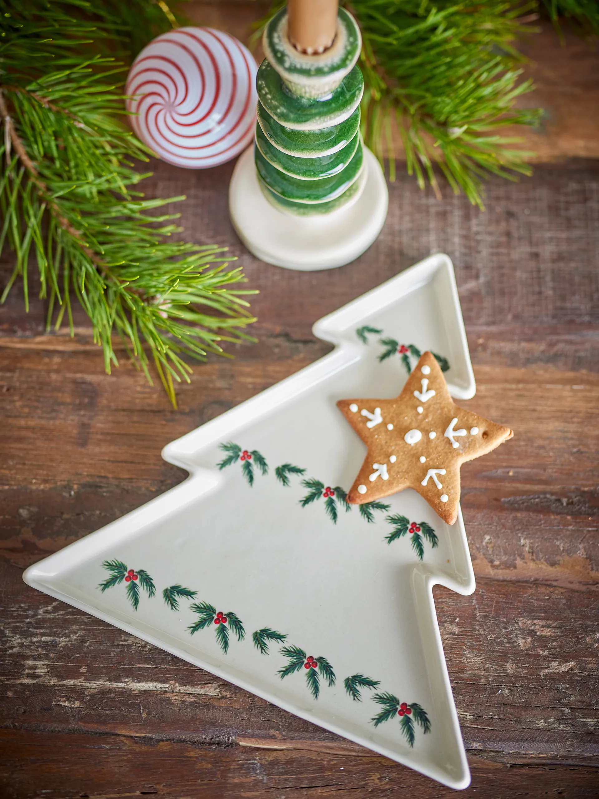 Plat de service Berry, Blanc Bloomingville