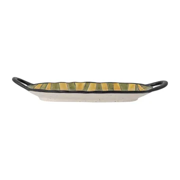 Plat de service Lilie avec poignée 15x32,5 cm - Vert - Bloomingville