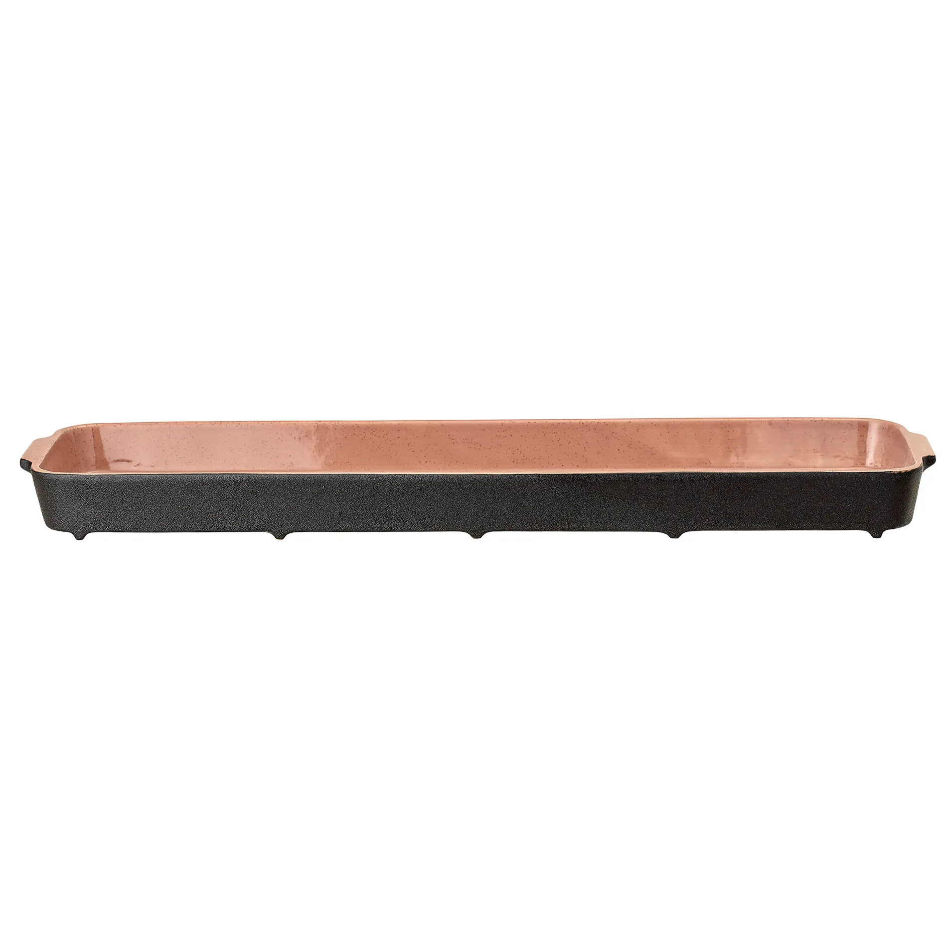 Plat de service Sienna, Orange-noir Bloomingville
