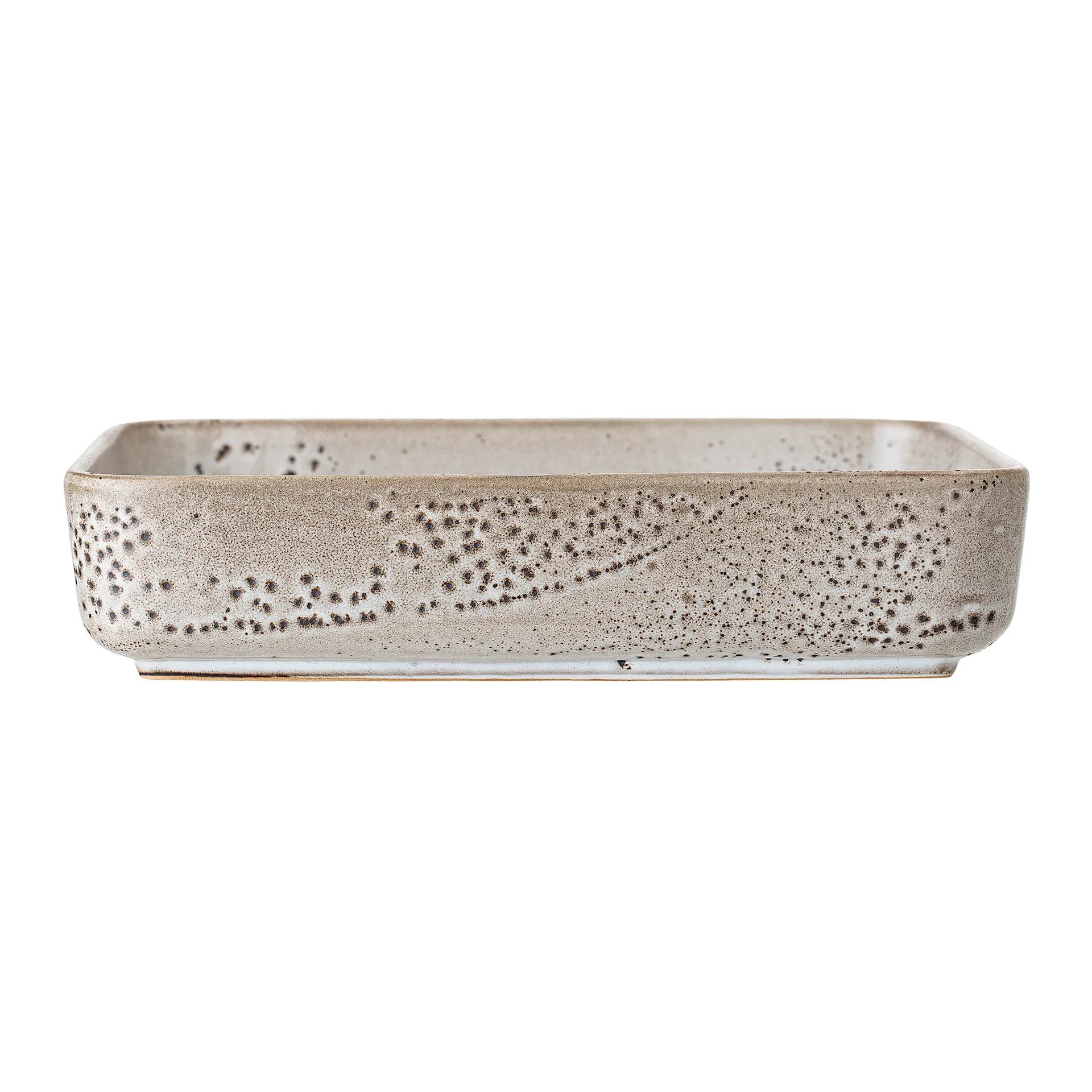 Plat de service Thea grès 25x25 cm, Gris Bloomingville