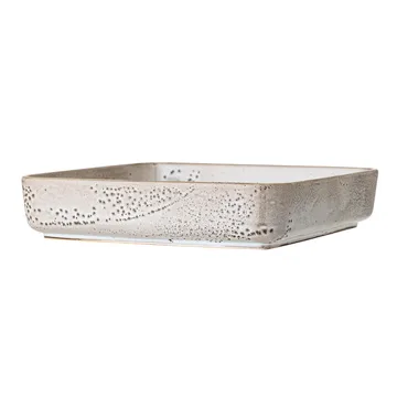 Plat de service Thea grès 25x25 cm - Gris - Bloomingville