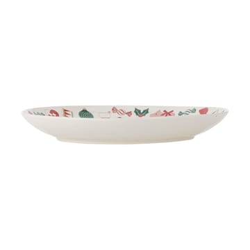 Plat de service Yule Ø28 cm - Naturel-rouge - Bloomingville