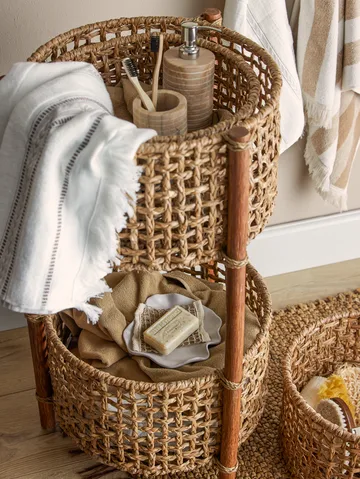 Plat décoratif Shea 15,5x16 cm - Blanc - Bloomingville