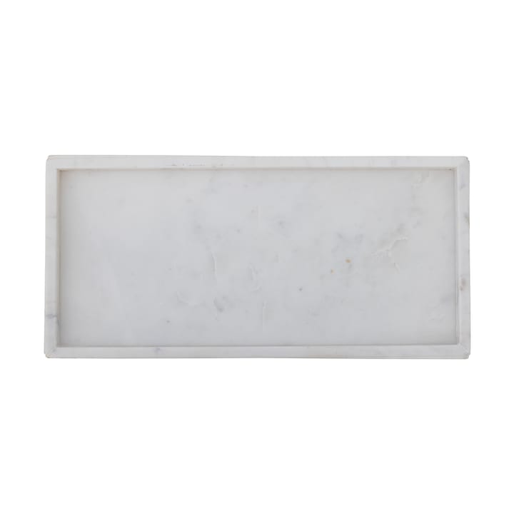 Plateau de décoration Majsa 18x38 cm, White marble Bloomingville