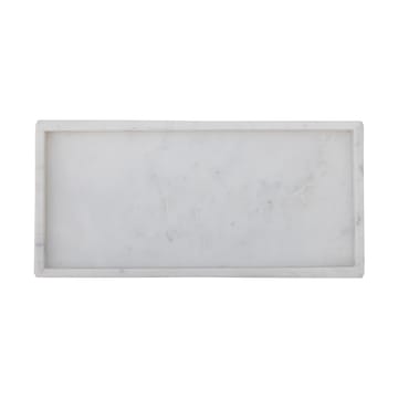 Plateau de décoration Majsa 18x38 cm - White marble - Bloomingville